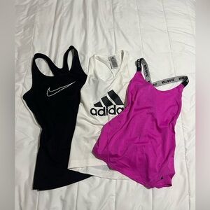 Nike and adidas size small tank tops